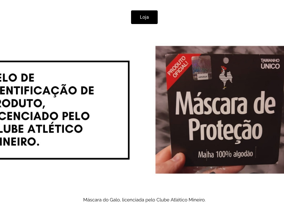 Onde comprar a máscara do Clube Atlético Mineiro