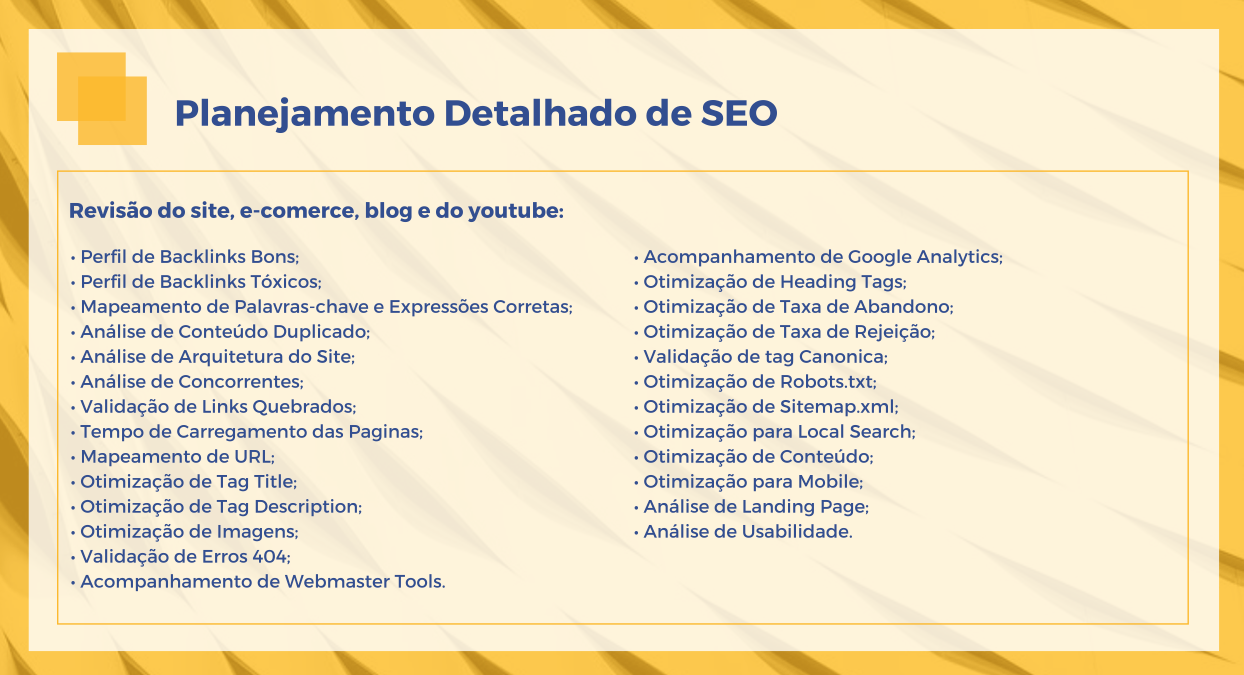 Otimização de site para mecanismos de pesquisa Google planejamento detalhado SEO MUNIZ