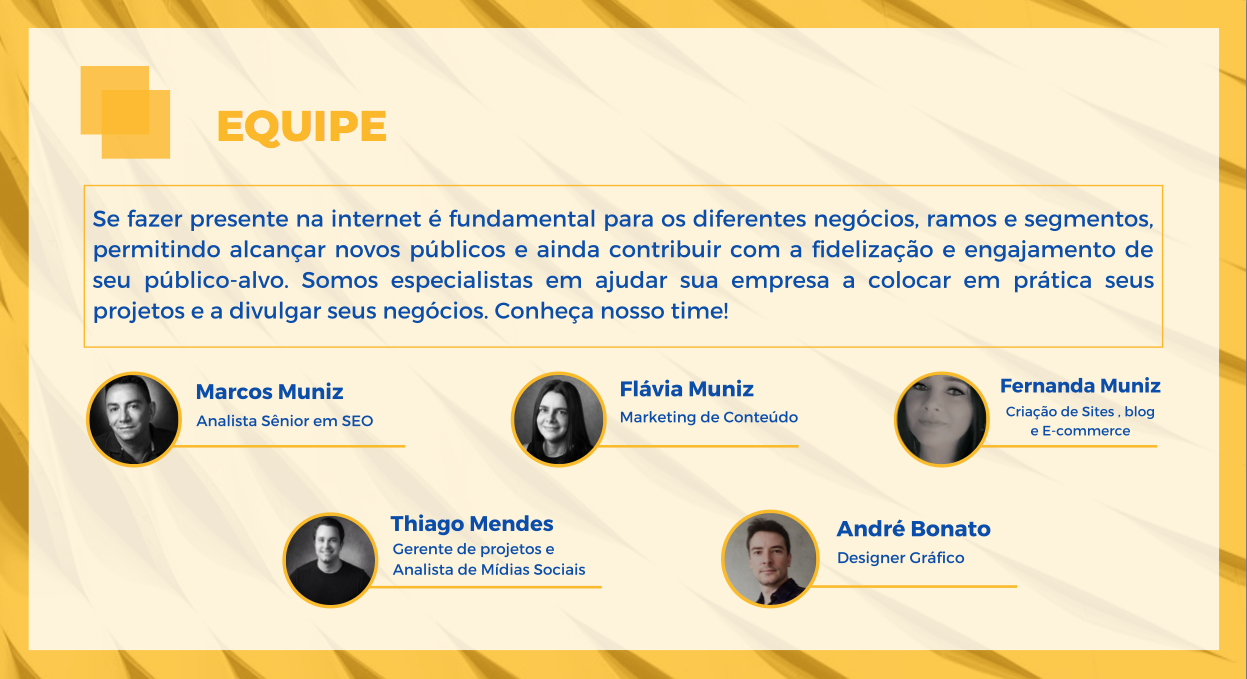 Otimização de site para mecanismos de pesquisa Google equipe SEO MUNIZ