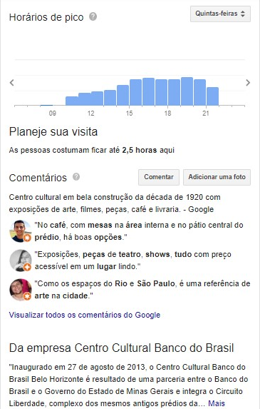 Google meu Negócio o passo a passo horário de pico