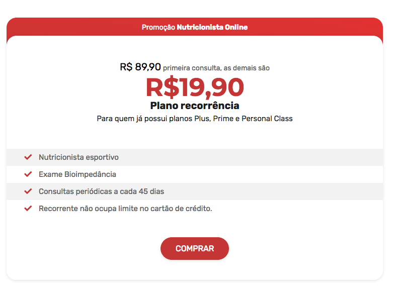 Promoção Nutricionista Online