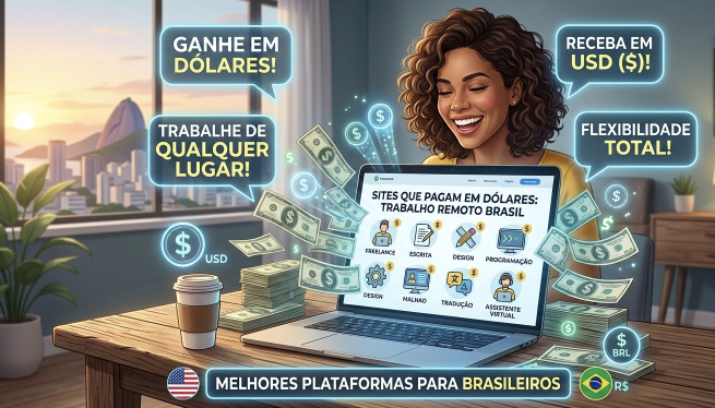 Trabalho remoto: 15 sites que pagam em dólares