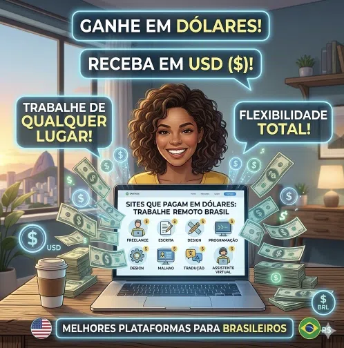 Trabalho remoto: 15 sites que pagam em dólares